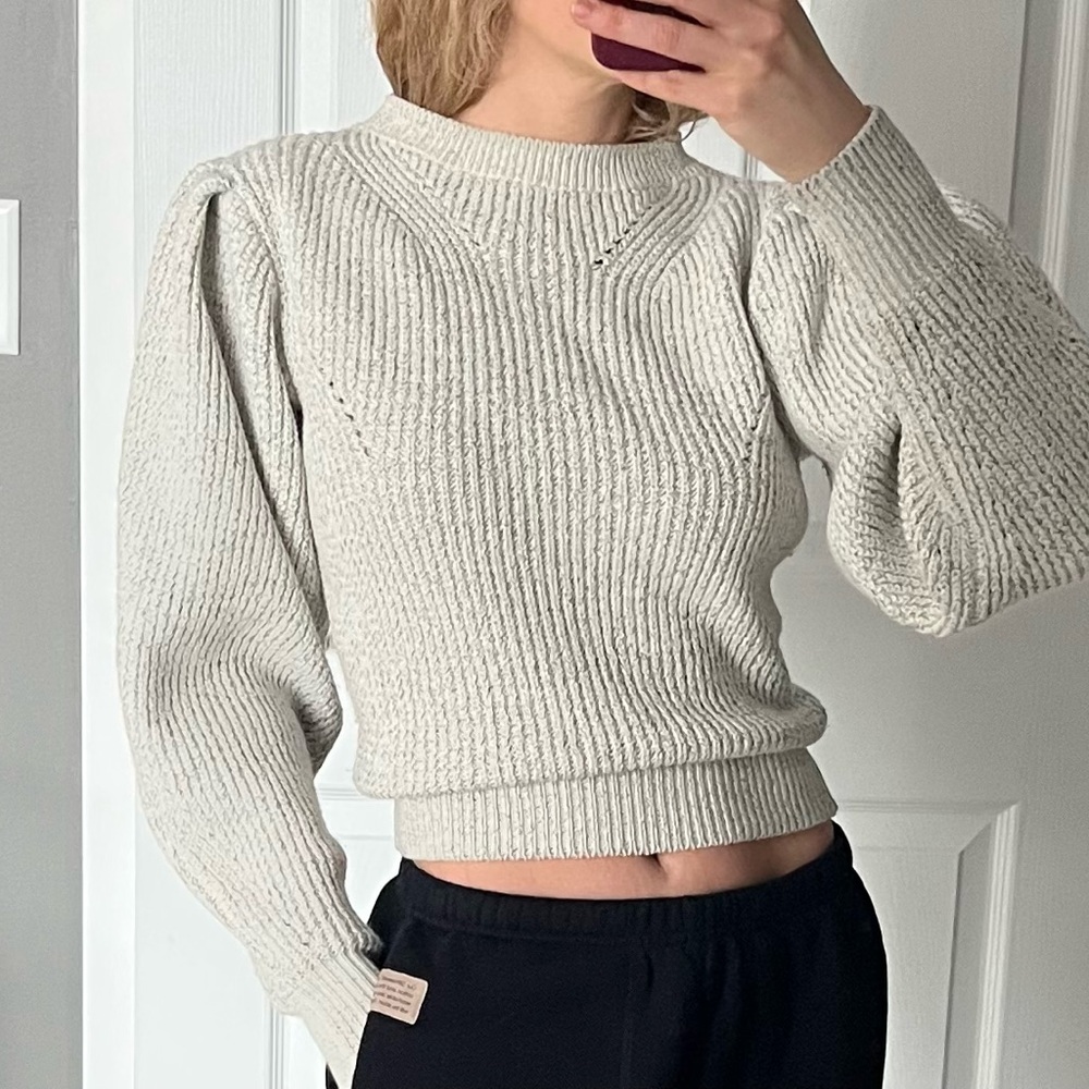 Etoile Isabel Marant gray mutton sleeve sweater